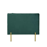 DecoInParis Fauteuil Moderne en Velours Pieds doré Roby (Vert)