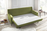 Bobochic BERGEN Canapé de 3 places convertible Vert 222 x 92 x 90 cm