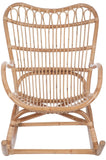 Jolipa Fauteuil à Bascule, Rotin, Naturel, 110x66x93 cm