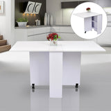 Table de cuisine salle a manger pliable amovible tres pratique en panneaux de particules