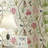 LianLe Papier Peint Forêt Mystique Fleurs Oiseaux Papillons Wall Papper Décoration Mural,A