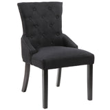 Chaise de Salle à Manger - Lot de 2/4, Couleurs au Choix - Design Retro, Revêtement Tissu, Pied en Bois - Fauteuil, Cuisine,Salon