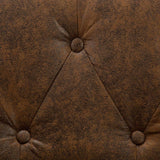 Xingshuoonline Fauteuil de Bureau avec revêtement en Tissu Imitation Daim Marron