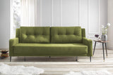Bobochic BERGEN Canapé de 3 places convertible Vert 222 x 92 x 90 cm