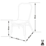 Lot de 6 chaises Elise en rotin