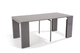 Soliving ATLAS Console 4 Allonges, Autre, Gris, 45 x 90 x 75 cm