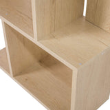 Rebecca Mobili RE4788 Étagère Moderne, bibliothèque en Bois, 5 étagères, Style Moderne, Beige, ameublement Salon, Maison, Bureau, 172,5 x 60 x 24 cm