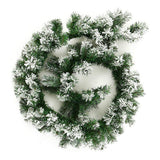 PandaHug 1.8m Guirlande Sapin de Noël Artificiel Neige Guirlande Rotin de Noël Décoration Porte Cheminée Arbre de Noël (1 pcs)