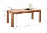 XXL Discount Antwerp Table à Manger en Bois de hêtre Massif huilé 180 x 90 cm