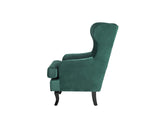 Fauteuil en Velours Vert foncé Alta