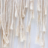Aparty4u Grande Faite à la Main macramé tentures murales 114,3 x 99,1 cm, Uniformément tissé Tenture Murale Banderole Corde en Coton Frange Boho de Mariage Toile de Fond Décorations Home Art Décor