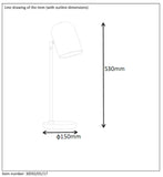 Lucide BLINY - Lampe De Table - Ø 11 cm - Cuivre