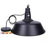 Asvert Lustre Suspension Industrielle Vintage Noir en Métal Lampe Suspendue Eclairage Industriel Intérieur pour Salon Salle à Manger Cuisine Bar Loft