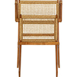 Kare Fauteuil Pliant Rio de Janeiro Chaise, Acacia Plastique, Beige, 72,5x64x78cm