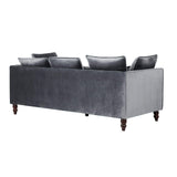 Beliani Canapé en Tissu Gris FENSTAD