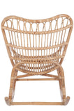 Jolipa Fauteuil à Bascule, Rotin, Naturel, 110x66x93 cm