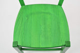 Tommychairs - Set 2 Chaises Cuore pour la Cuisine, Bar et la Salle à Manger, Structure en Bois et Assise en Bois Coleur Aniline Verte