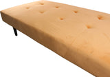Nimara Charlie Daybed en Velours et Tissu | Lit de Jour en Velours avec appuie-tête, Oreiller, Vendu avec Pieds en Bois Noir | Dimensions : 80 x 200 cm