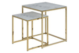 Marque Amazon - Movian Rom - Table basse, 53 x 54 x 11 cm (longueur x largeur x hauteur), Blanc