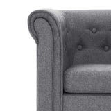 vidaXL Fauteuil avec Coussin Chaise de Salon Fauteuil de Salle de Séjour Chaise de Chambre à Coucher Intérieure Couloir Maion Gris Clair Polyester