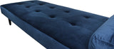 Nimara Charlie Daybed en Velours et Tissu | Lit de Jour en Velours avec appuie-tête, Oreiller, Vendu avec Pieds en Bois Noir | Dimensions : 80 x 200 cm
