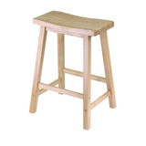 Winsome Wood Selle Tabouret, Bois Dense, Naturel, 24"