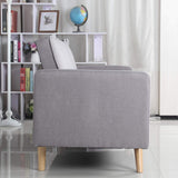 Menzzo Canapé Convertible scandinave Slow Lit, Tissu, Gris Clair, 186 x 75 x 89 cm