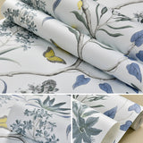 LianLe Papier Peint Forêt Mystique Fleurs Oiseaux Papillons Wall Papper Décoration Mural,B
