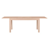 Keo Nano Table avec 2 Allonges Inclus, Bois, Naturel, 160 x 90 x 77 cm