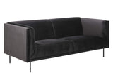 Marque Amazon - Movian Ola - Canapé 3 places, 88 x 200 x 79 cm (longueur x largeur x hauteur), Anthracite