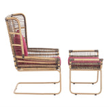 Noel: -63% Fauteuil Alice en rotin Croco