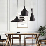 LightInTheBox Plafonnier à 3 Suspensions en Aluminium Noir Style Industriel Montage Encastré au Plafond pour Salle à manger, Chambre à coucher Eclairage de Lustres Suspendus sans Ampoule E26 / E27 Max 60W[Classe énergétique A]
