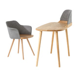 Delamaison Signature Côme Chaise, Gris Clair
