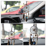 Dsaren Traditionnel Dream Catcher Vintage À la Main Voiture Attrape-rêves Plumes Ornement Suspendue Chambre et Maison