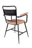 Felis Lifestyle 1200159 Lot de 2 Chaise Gene, Bois, Marron, 54,5 x 55 x 82 cm