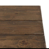MACABANE Table Pliante 120x52cm Mahogagny - Esprit Brocante, 82x16x122
