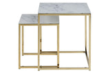 Marque Amazon - Movian Rom - Table basse, 53 x 54 x 11 cm (longueur x largeur x hauteur), Blanc