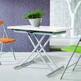 INTENSEDECO Table Basse relevable Philadelphia Blanc laqué