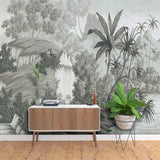 Papier Peint Personnalisé 3D Photo Papier Peint Image Style Européen Rétro Nostalgique Peint À La Main Rain Forest Murale Murale Pour Le Salon, 300 * 210Cm