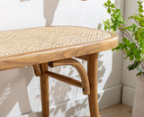 Wahson Bancs de Salle à Manger, Banc de Cuisine Bois Massif, Banc d'Entrée Style Vintage Banquette Restaurant pour Salle à Manger et Entrée, Bois Naturel