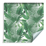 Muralo Papier Peint Feuilles Tropicales Vinyle Exotiques Végétation Jungle - 1337195339