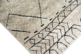 Mérinos Tapis Designer Salon Tapis modèle marocain Beige Größe 200 x 290 cm