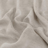 Doconovo Lot de 2 Rideaux Voilages Effet Lin à Oeillets pour Chambre 140x180 cm Lin