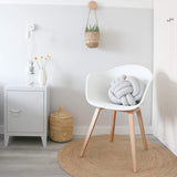 Damiware Romeo Lot de 2 chaises avec accoudoirs Tendance rétro - Salle a Manger Blanches (Blanc)