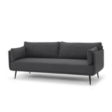Scandinavian Design, Heaven canapé 3 places, tissu gris foncé, 202 x 83 x 92 cm