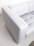 Relaxima Standing Canapé Fixe 3 Places Bois Blanc 201 x 89 x 71 cm