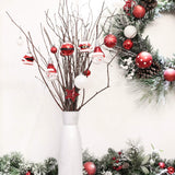Valery Madelyn 70pcs Boules de Noël Ornements 3-6cm, décoration de Boules de Noël incassables en Plastique Rouge et Blanc, pendentifs de Sapin de Noël Cadeaux (Traditionnels)