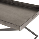 MACABANE HABY Table, Zinc, Anthracite, 101,5X51X46
