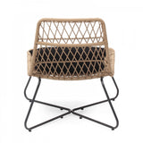 Oviala Lot de 2 fauteuils de Jardin en résine tressée