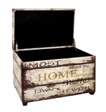 Haku Möbel Travel Coffre de Rangement, Cuir, Multicolore, 65 X 40